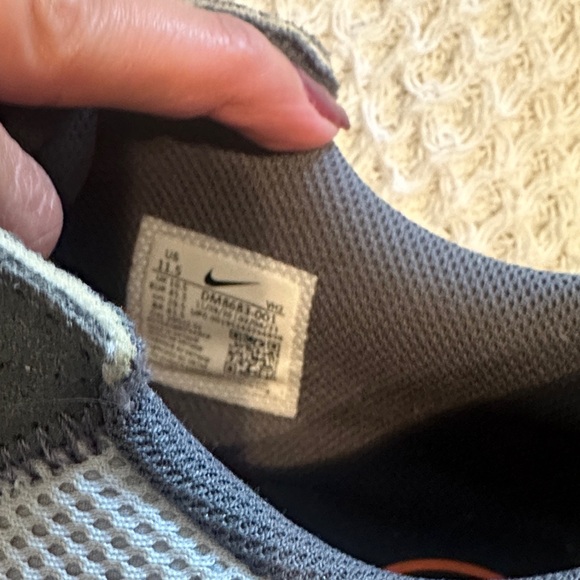 Nike Gray and Orange Athletic Shoes